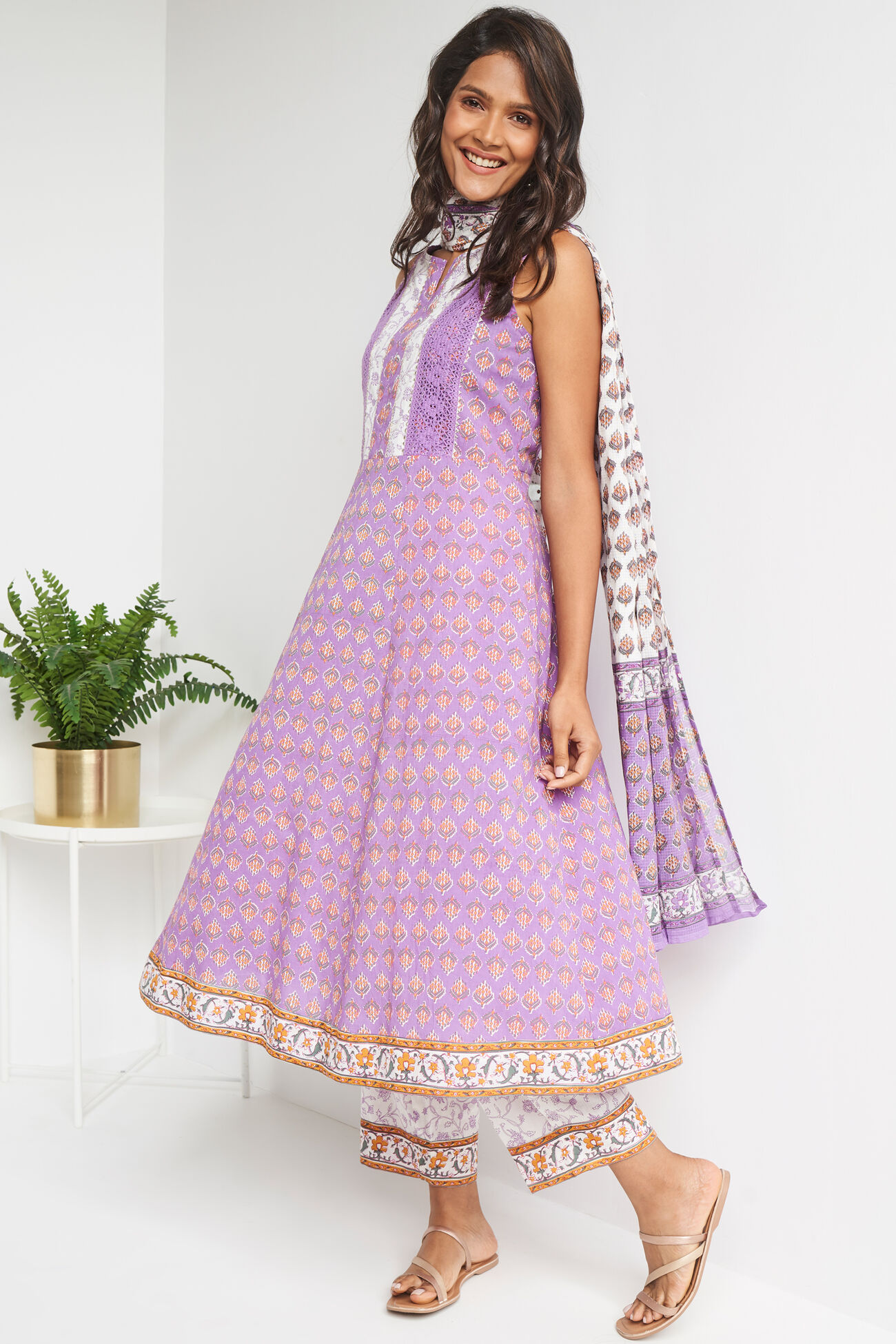 Lilac Floral Suit Set, Lilac, image 3